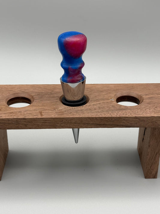 Blue & Pink Acrylic Wine Stopper