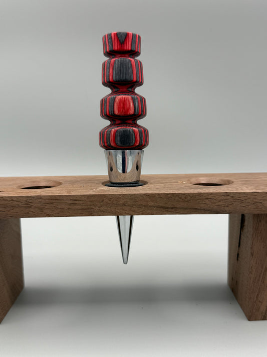 Red Spree Wine Stopper