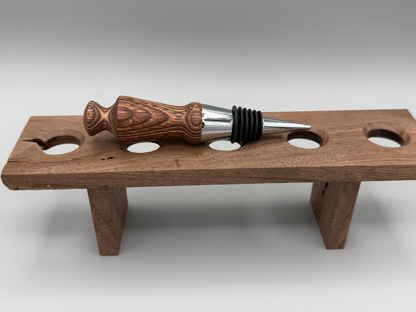 Wood Tone Wine Stopper
